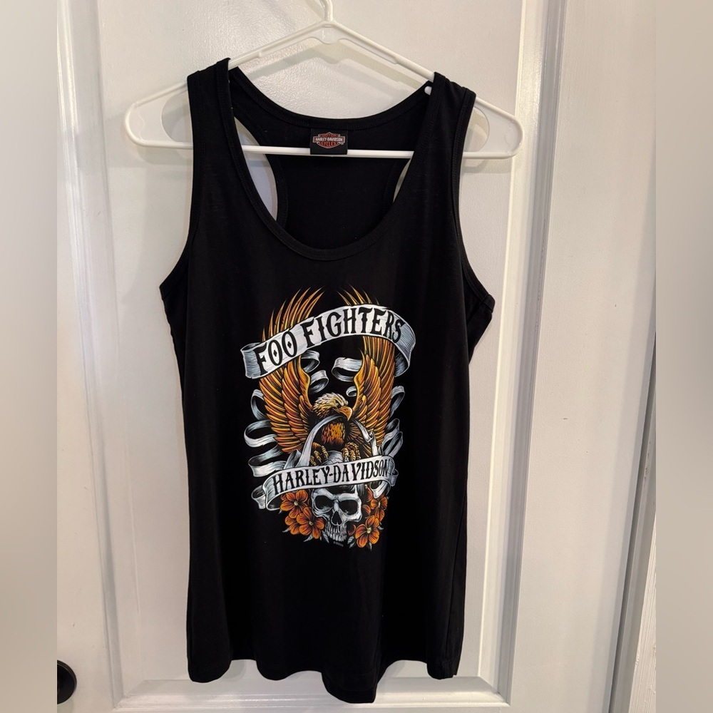 Harley Davidson Motorcycles x Foo Fighters Graphic Tank Medium